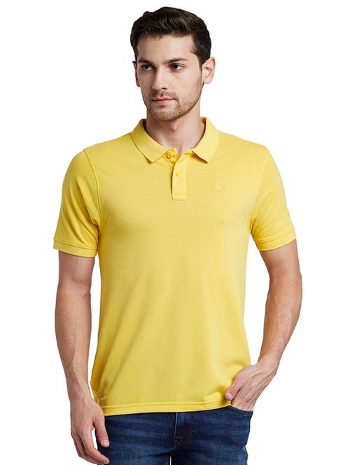 yellow solid polo t-shirt - 17697757 - Very Small Image - 1