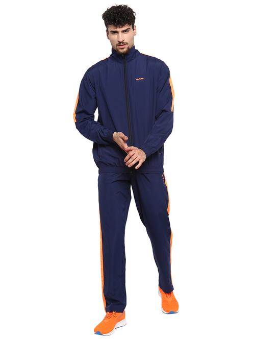 navy blue side taped track suit - 17697891 - Very Small Image - 1