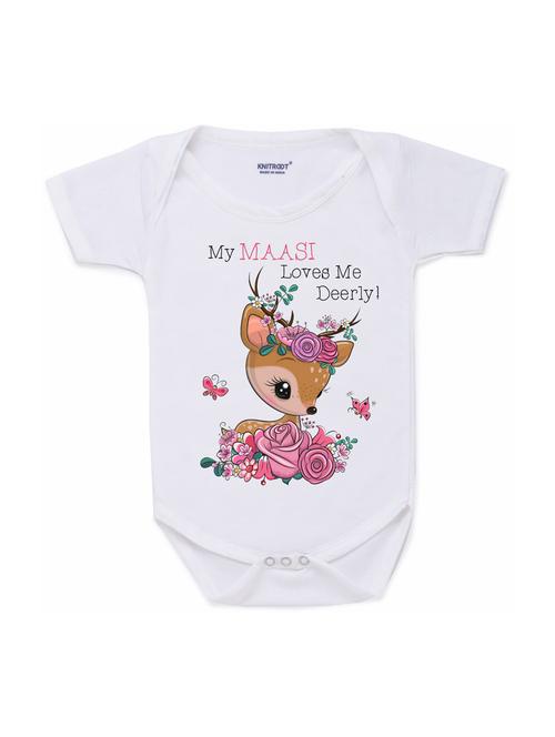 white printed onesies - 17698411 - Very Small Image - 1