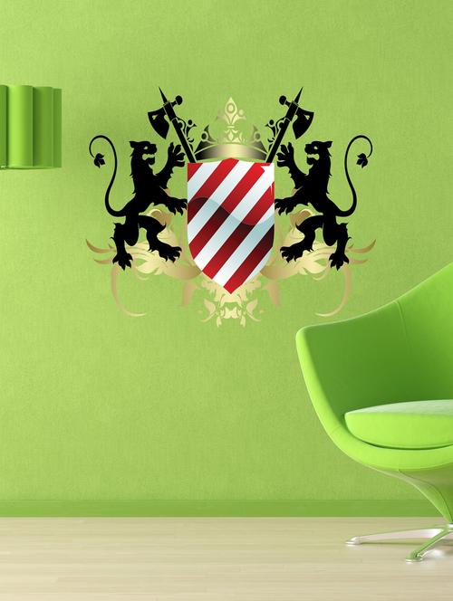 qth logo of lion wall sticker (70cm x 50cm) - 17698583 - Very Small Image - 1
