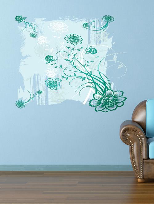 qth light blue art wall sticker (70cm x 50cm) - 17698601 - Very Small Image - 1