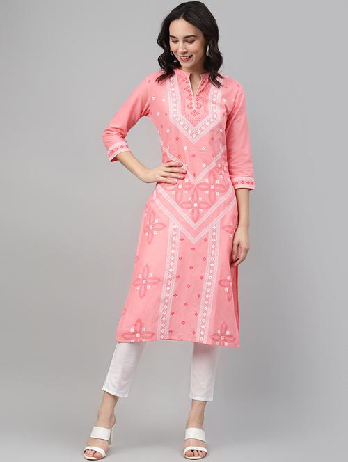 printed kurta pant set - 17707316 - Very Small Image - 1