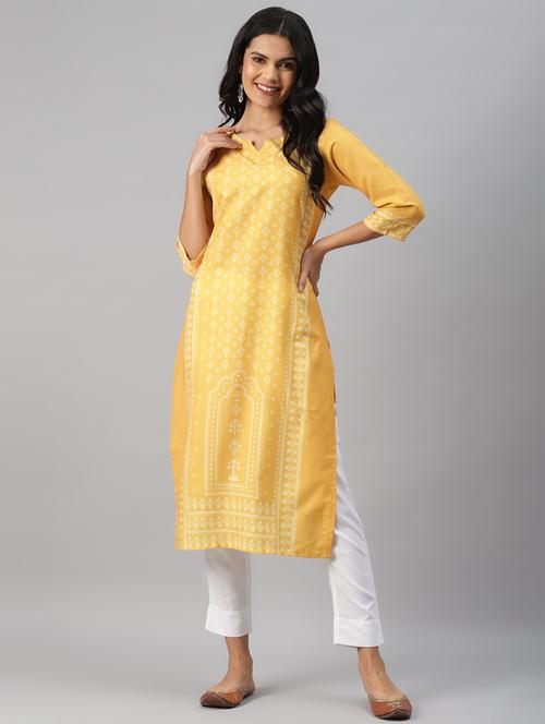 printed kurta pant set - 17707324 - Very Small Image - 1