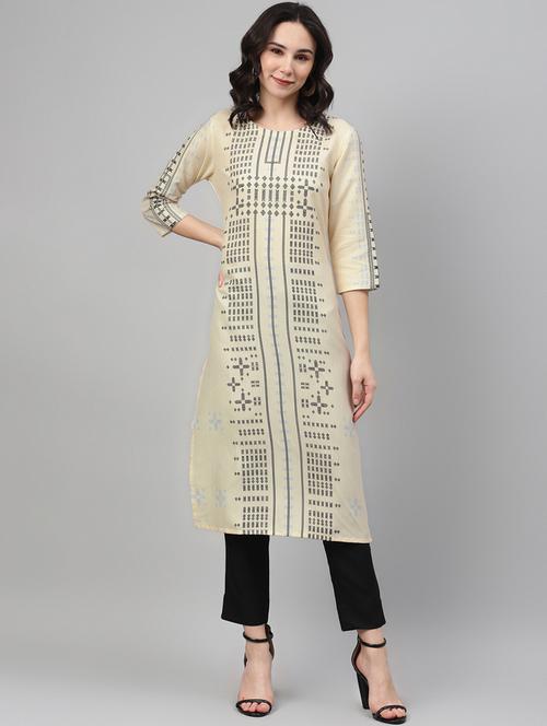 printed kurta pant set - 17707325 - Very Small Image - 1