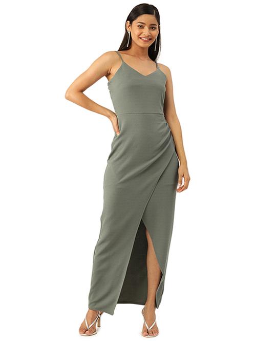 green polyester dress - 17708982 - Very Small Image - 1