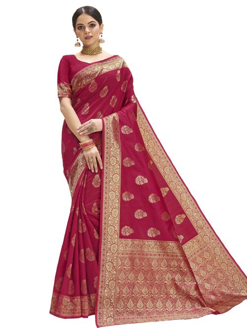 jacquard woven saree - 17709218 - Very Small Image - 1