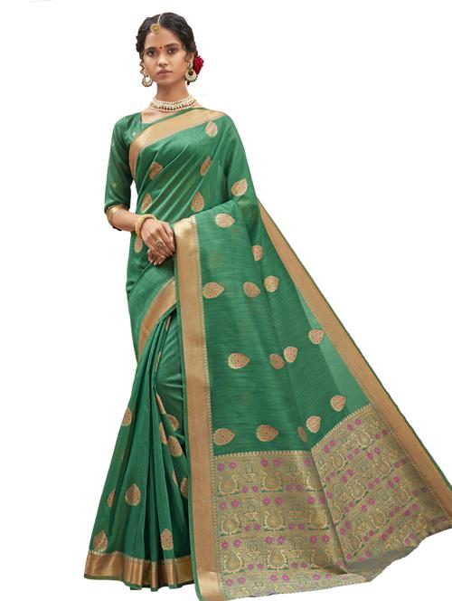 jacquard woven saree - 17709229 - Very Small Image - 1