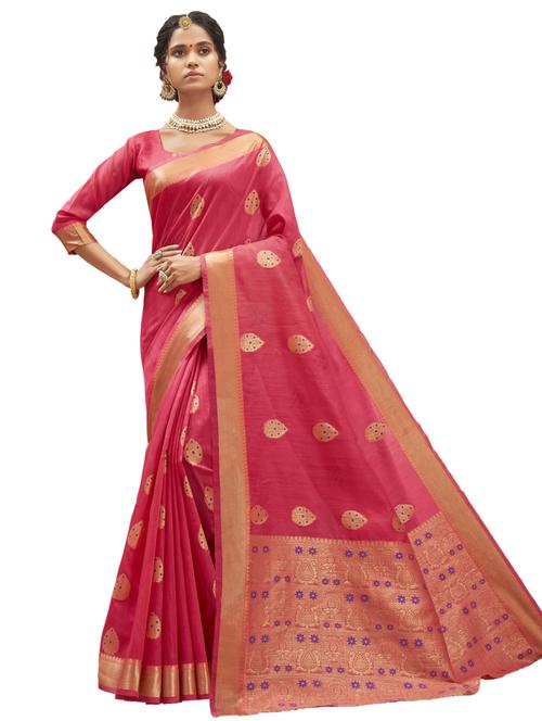 jacquard woven saree - 17709230 - Very Small Image - 1
