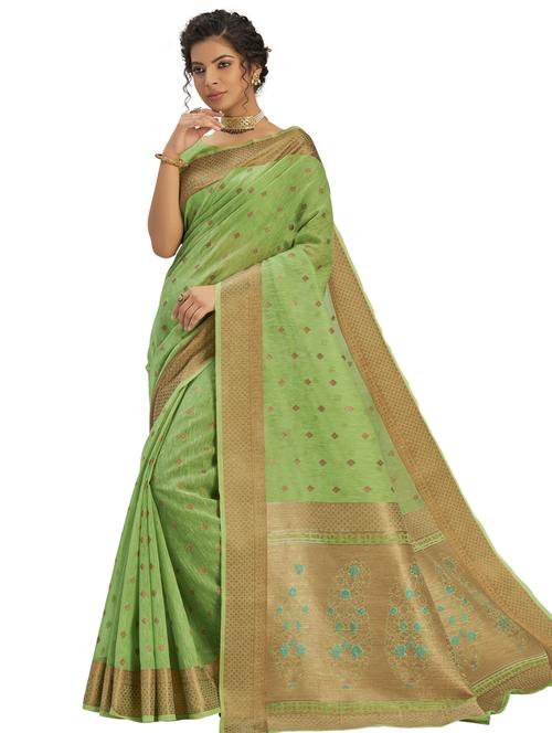self design woven saree - 17709276 - Very Small Image - 1