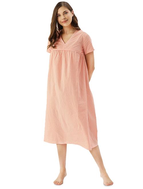 pink solid sleepshirts - 17709354 - Very Small Image - 1