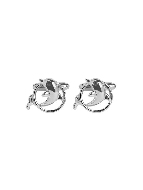 silver colored metal cufflink - 17709623 - Very Small Image - 1