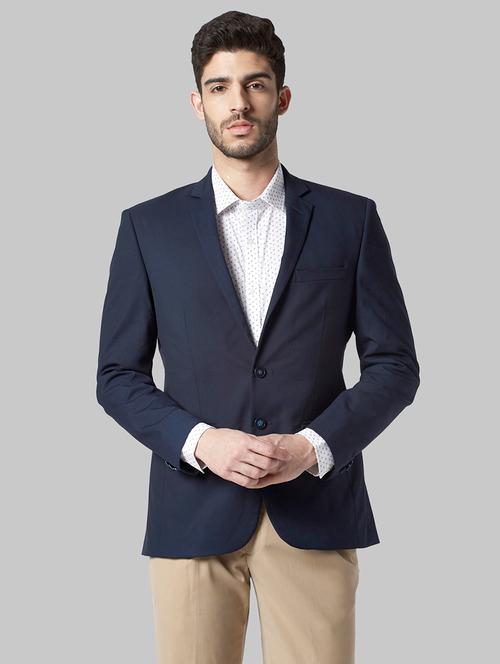 navy blue single breasted formal blazer - 17709650 - Very Small Image - 1