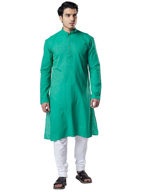 green striped long kurta - 17709748 - Very Small Image - 1
