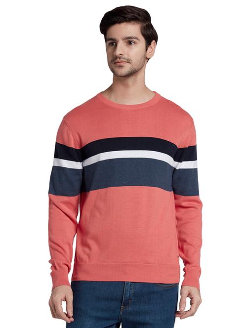 peach striped pullover - 17709797 - Very Small Image - 1