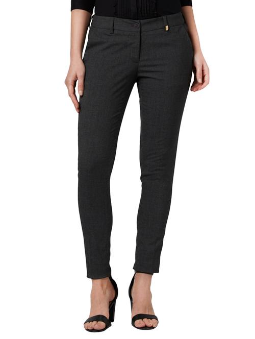 mid rise flat front trouser - 17710570 - Very Small Image - 1