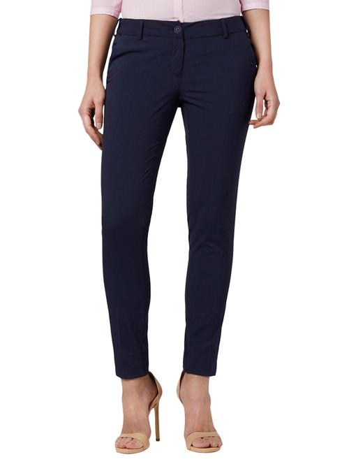mid rise flat front trouser - 17710574 - Very Small Image - 1