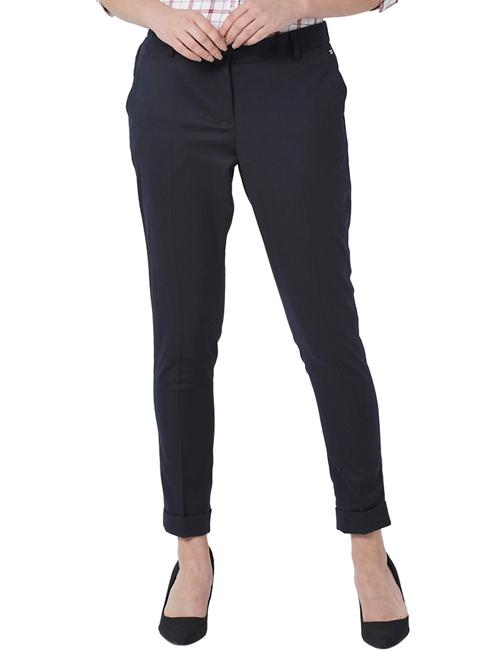 high rise flat front trouser - 17710598 - Very Small Image - 1