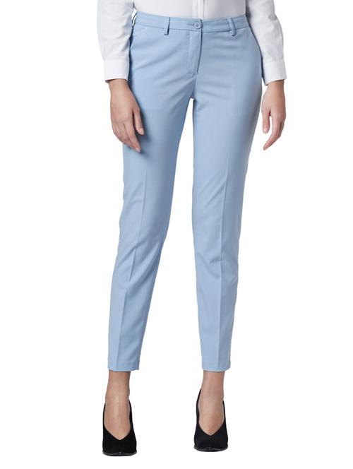 mid rise flat front trouser - 17710602 - Very Small Image - 1