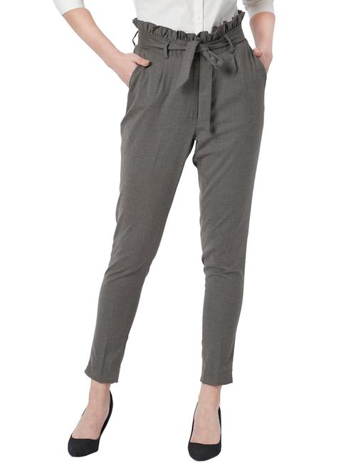 tie front pleated trouser - 17710604 - Very Small Image - 1