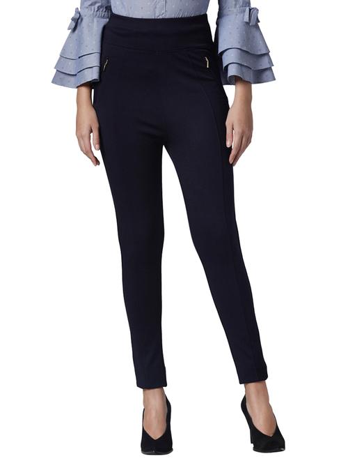 high rise flat front trouser - 17710606 - Very Small Image - 1