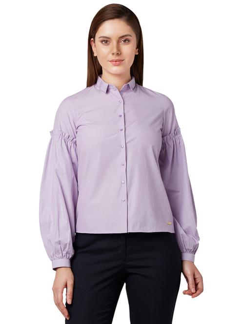 frill detail striped shirt - 17710652 - Very Small Image - 1