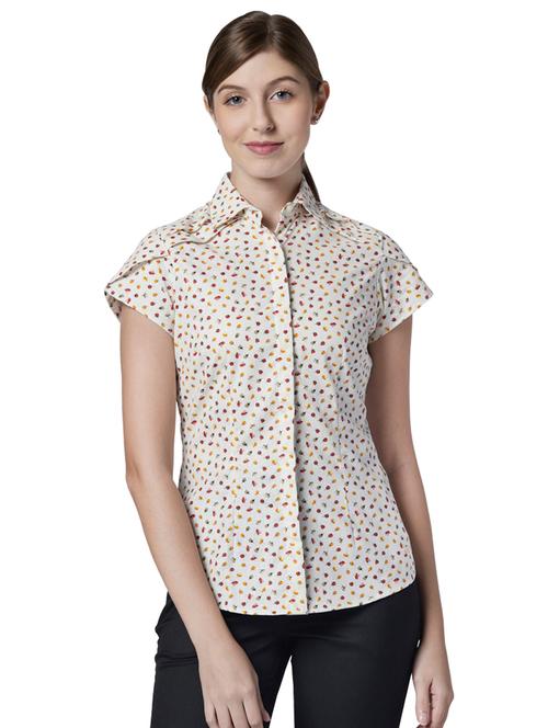 concealed placket printed shirt - 17710655 - Very Small Image - 1
