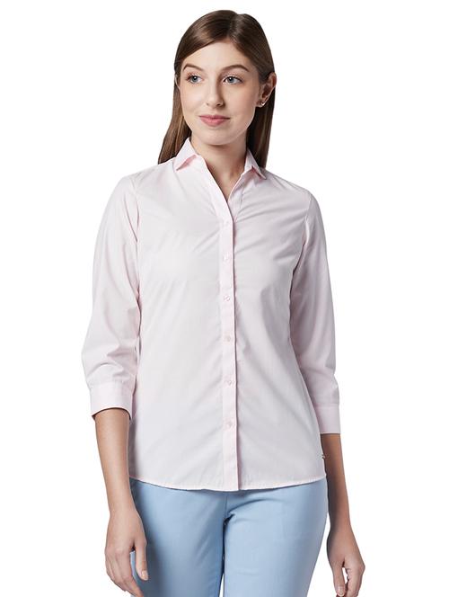 curved hem solid shirt - 17710656 - Very Small Image - 1