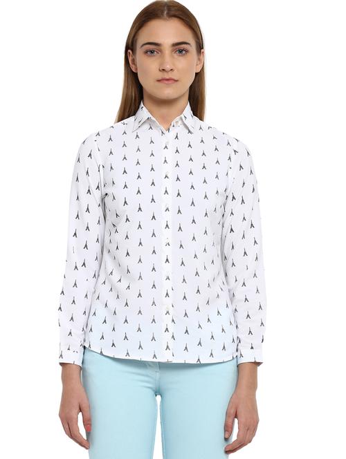 long sleeves printed shirt - 17710774 - Very Small Image - 1
