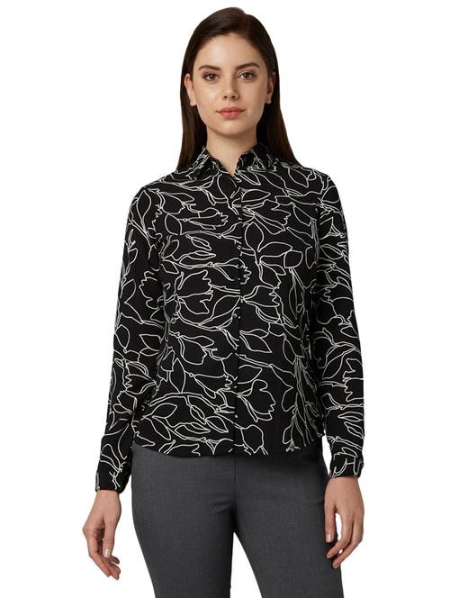 long sleeves printed top - 17710783 - Very Small Image - 1