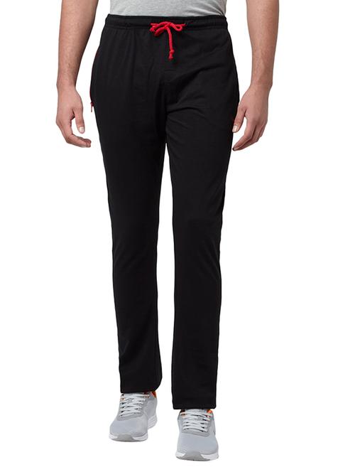 black solid full length track pant - 17710813 - Very Small Image - 1