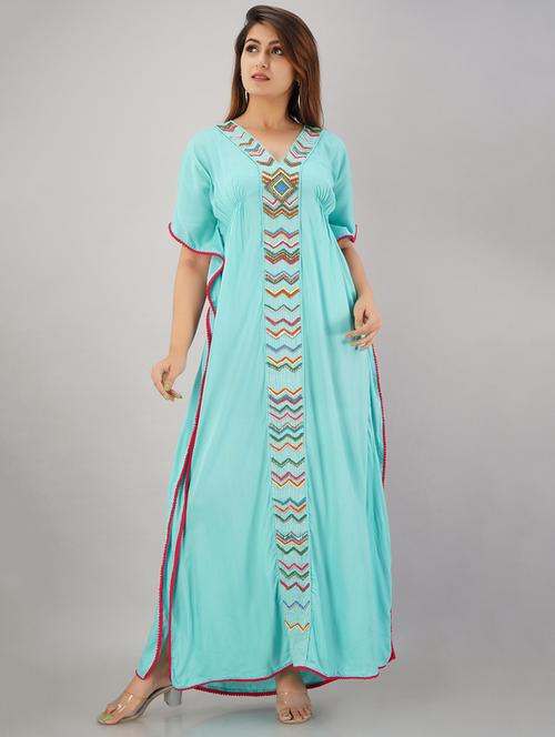 embellished kaftan style kurta - 17714962 - Very Small Image - 1