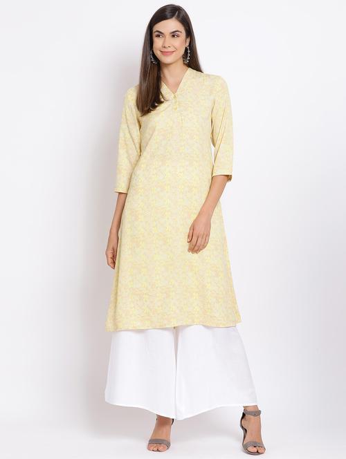 yellow polyester regular tunic - 17715066 - Very Small Image - 1
