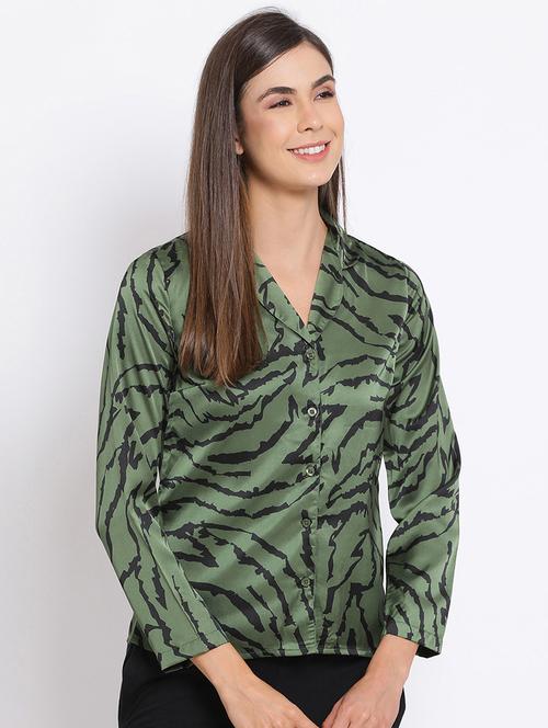 animal print button up shirt - 17715152 - Very Small Image - 1