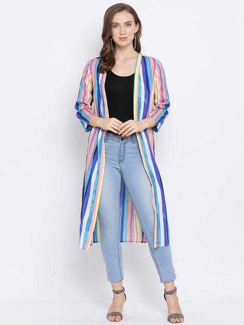 striped long shrug - 17715397 - Very Small Image - 1