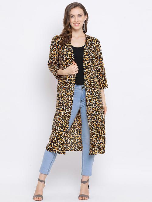 animal print long shrug - 17715400 - Very Small Image - 1
