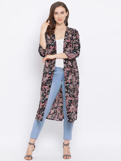 paisley printed long shrug - 17715401 - Very Small Image - 1