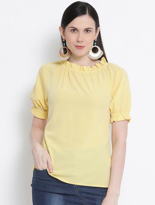 mellow yellow solid top - 17715459 - Very Small Image - 1