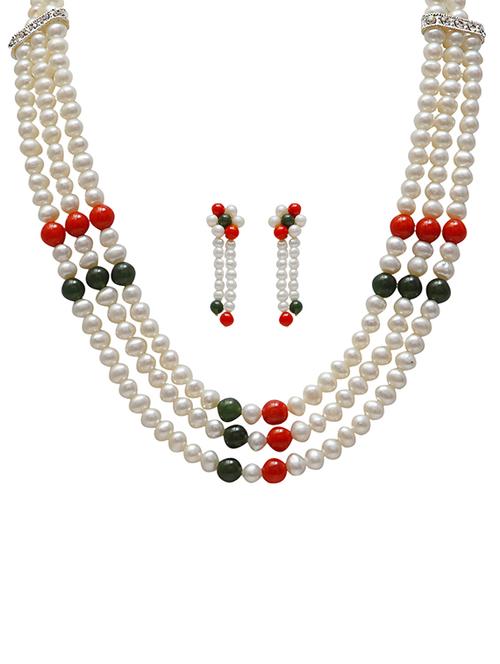 multi colored crystal necklaces and earring - 17715734 - Very Small Image - 1