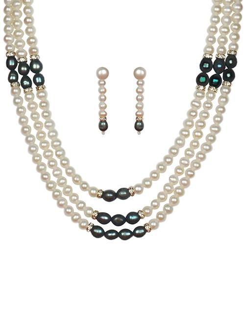 green colored crystal necklaces and earring - 17715766 - Very Small Image - 1