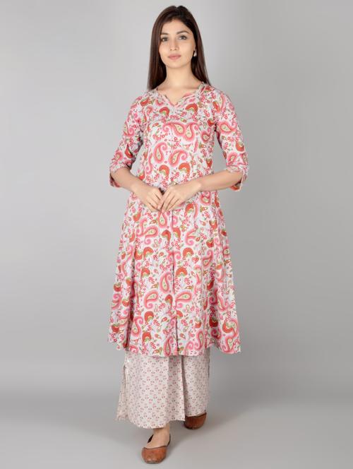 women's flared kurta - 17717182 - Very Small Image - 1