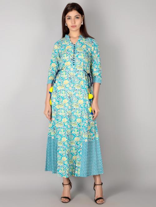 floral a-line kurta - 17717187 - Very Small Image - 1