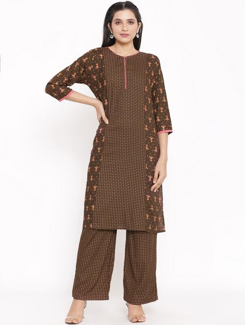 women's straight kurta - 17717193 - Very Small Image - 1