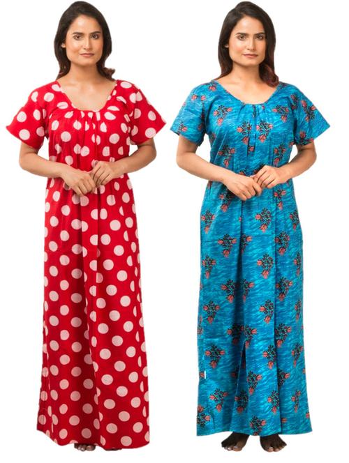 set of 2 printed nighty - 17718612 - Very Small Image - 1