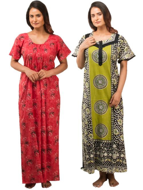 set of 2 printed nighty - 17718628 - Very Small Image - 1