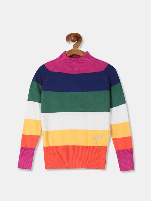 high neck striped sweater - 17719092 - Very Small Image - 1