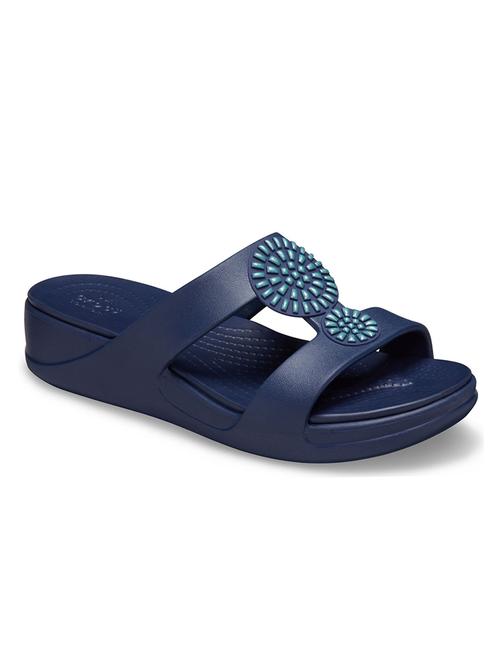 crocs monterey blue women's wedge - 17726864 - Very Small Image - 1