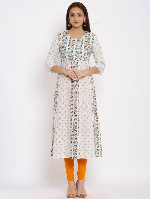 floral anarkali kurta - 17727255 - Very Small Image - 1
