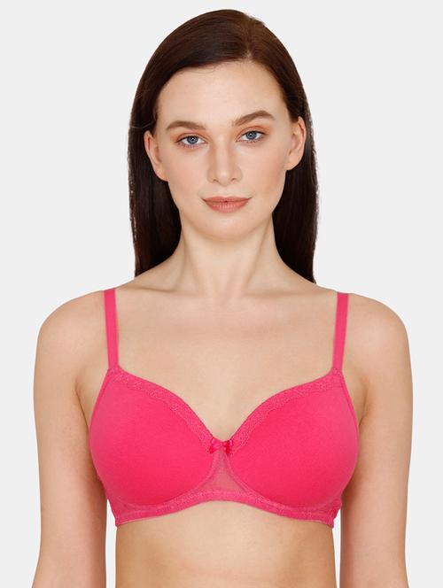 pink solid t-shirt bra - 17727263 - Very Small Image - 1