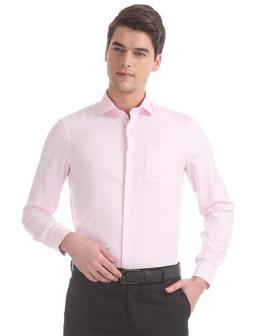 pink self design formal shirt - 17727794 - Very Small Image - 1