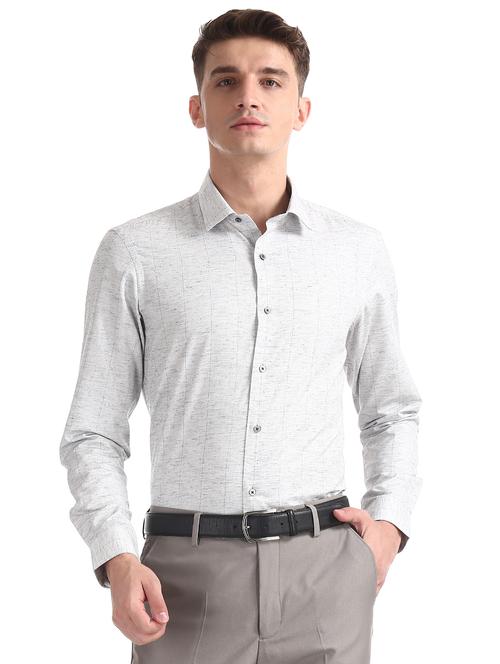 grey self design formal shirt - 17727822 - Very Small Image - 1